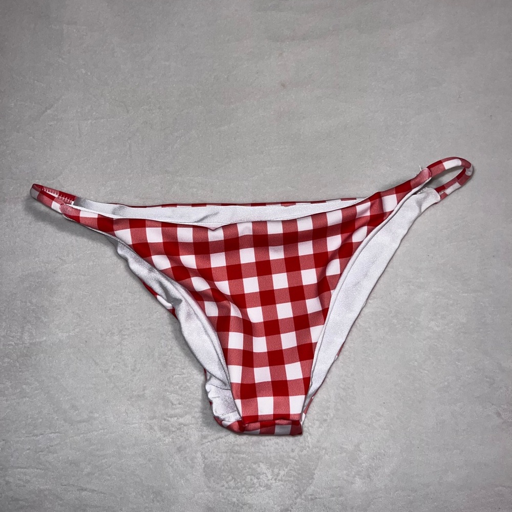 Red Gingham Bikini Bottom